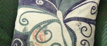 Cherish Butterfly Bamboo Pillow Featured Design