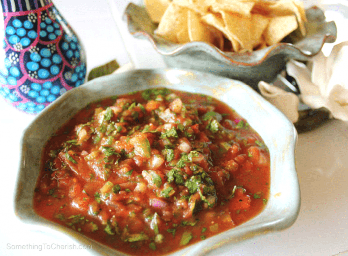 Spicy Fresh Garden Salsa Recipe by Benjamin Hummel for Something to Cherish