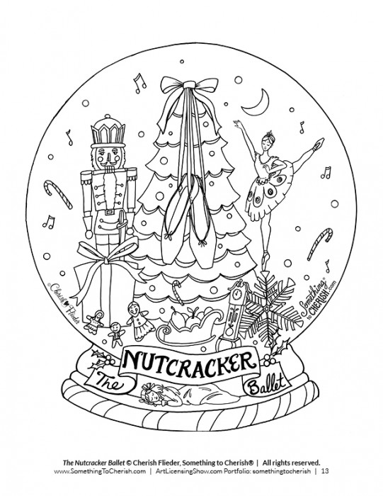 Nutcracker Ballet - Free Coloring Page by Cherish Flieder of SomethingtoCherish.com Nutcracker Ballet - Free Coloring Page by Cherish Flieder of SomethingtoCherish.com