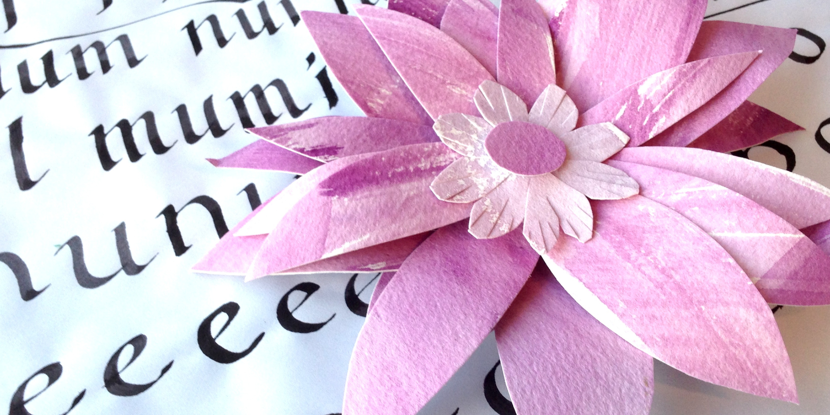 Watercolored Paper Flowers