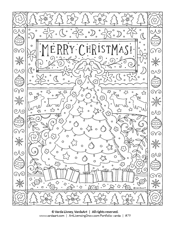 Holiday Coloring Page