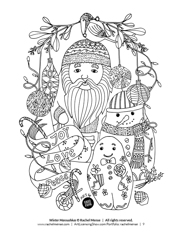 Holiday Coloring Page