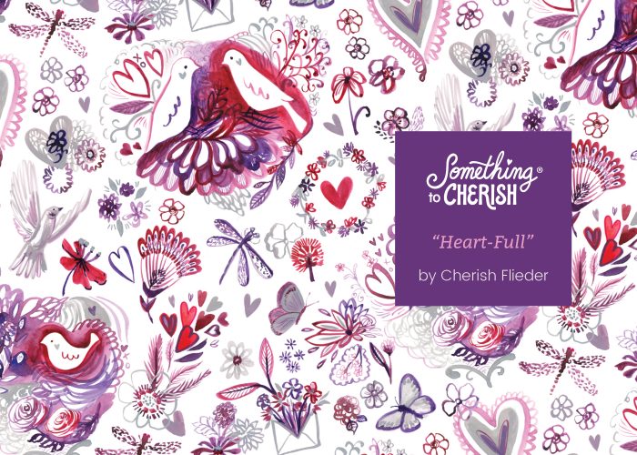 Valentine's Day Art for Licensing on Fabric by Cherish Flieder of Something to Cherish
