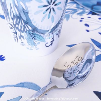 A_mug_for_my_sister._My_design_inspired_by_Grandma._A_spoon_from_a_beloved_friend.___somethingtocherish__itsthelittlethings