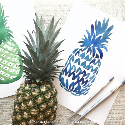 The_sweet_scent_of_pineapple_fills_the_air_while_I_warm_up_with_some_loose_gesture_marks.______pineappleart___lifeofadventure__tropical