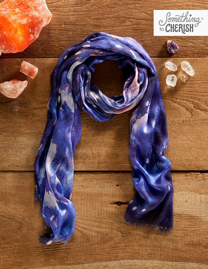 "Milky Way Cosmos" Elements Scarf by Cherish Flieder of Something to Cherish