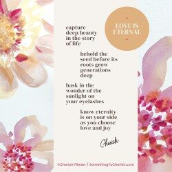 capture your beauty of your story-CHERISH